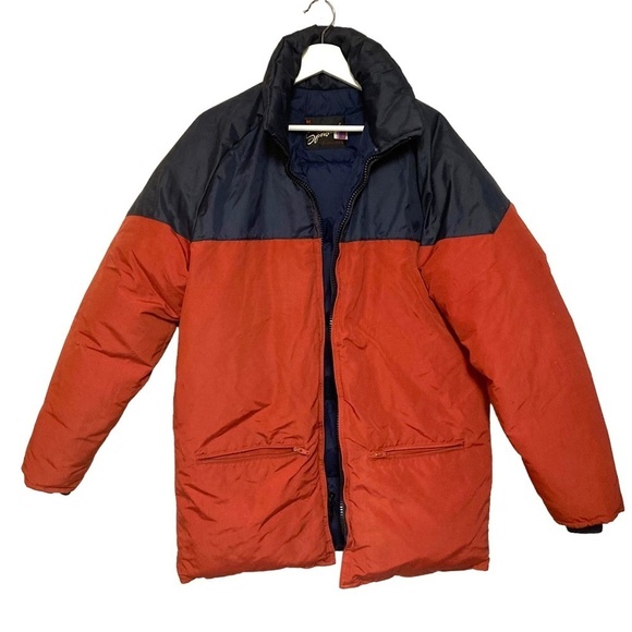 Rare 70s 80’s ski coat down puffer jacket M-L zip winter Sportscaster USA made - Picture 14 of 16
